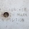 Plaque identifying the site of the Sea Wolf missile launcher